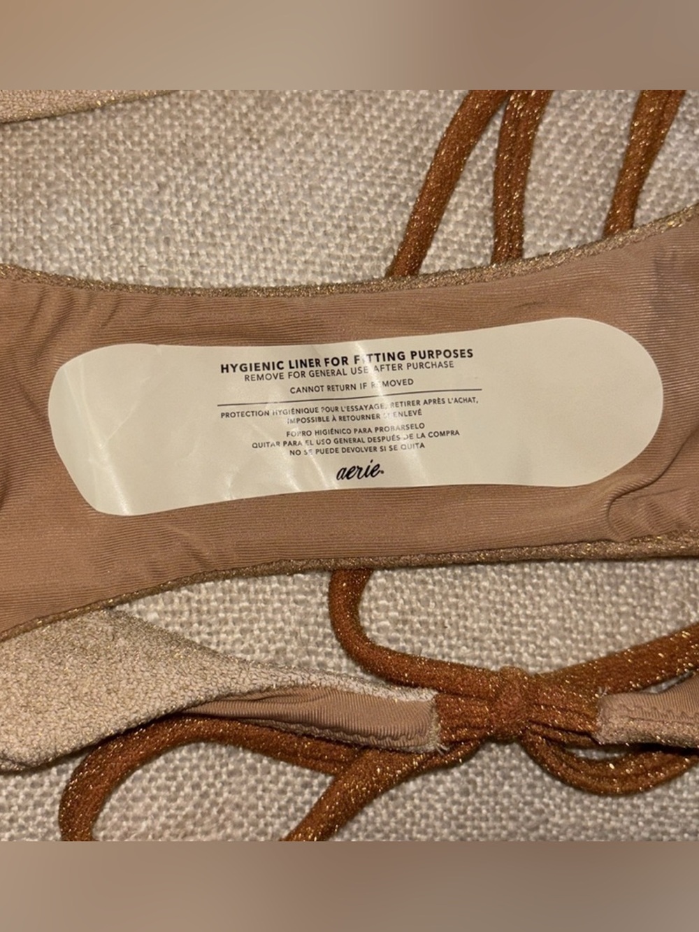 Aerie Sparkle String Bikini Set - Picture 14 of 15